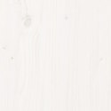 Donica ogrodowa, biała, 60x60x60 cm, lite drewno sosnowe