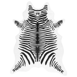 Dywan, czarno-biały, 120x170 cm, zebra, z możliwością prania