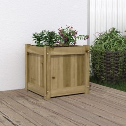 Donica ogrodowa, 40x40x40 cm, impregnowane drewno sosnowe