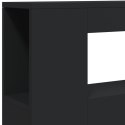 Wezgłowie łóżka z LED, czarne, 100x18,5x103,5 cm Lumarko!