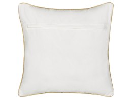 Bawełniana poduszka dekoracyjna w choinkę 45 x 45 cm biała EPISCIA Lumarko!