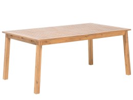 Zestaw ogrodowy drewniany stół 8 krzeseł i 2 leżaki szary CESANA Lumarko!