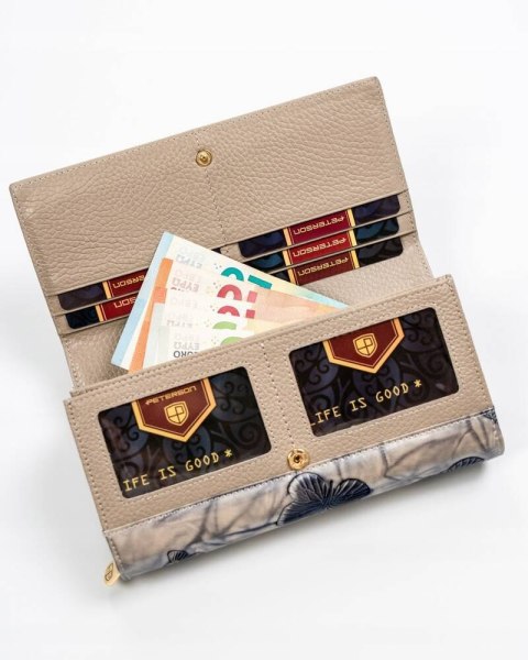 Duży portfel damski ze skóry naturalnej - Peterson Lumarko! Lumarko!