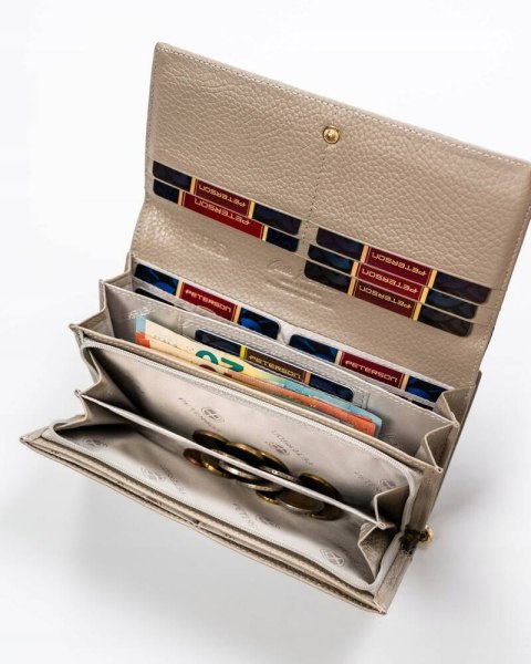 Duży portfel damski ze skóry naturalnej - Peterson Lumarko! Lumarko!