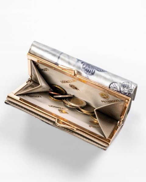 Elegancki, skórzany portfel damski na bigiel i zatrzask - Peterson Lumarko! Lumarko!