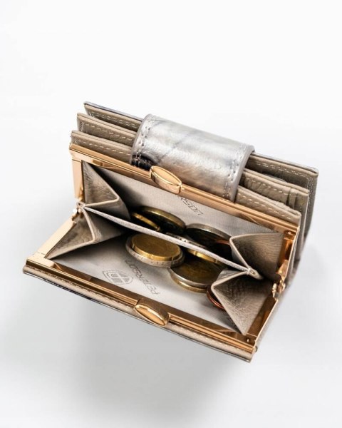 Skórzany portfel damski na bigiel i zatrzask - Peterson Lumarko! Lumarko!