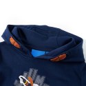 Dziecięca bluza z kapturem, niedźwiedź na snowboardzie, granatowa, 104 Lumarko! 