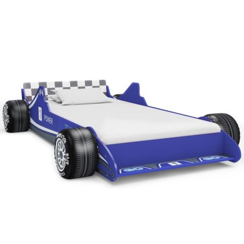 Łóżko dziecięce w kształcie samochodu, 90x200 cm, niebieskie Lumarko! 