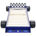 Łóżko dziecięce w kształcie samochodu, 90x200 cm, niebieskie Lumarko! 