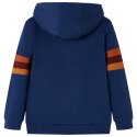 Dziecięca bluza z kapturem, niedźwiedź na snowboardzie, granatowa, 92 Lumarko! 