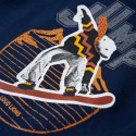 Dziecięca bluza z kapturem, niedźwiedź na snowboardzie, granatowa, 92 Lumarko! 