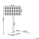 Lampa stołowa metalowa srebrna TENNA Lumarko!