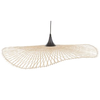 Lampa wisząca bambusowa 80 cm jasne drewno FLOYD