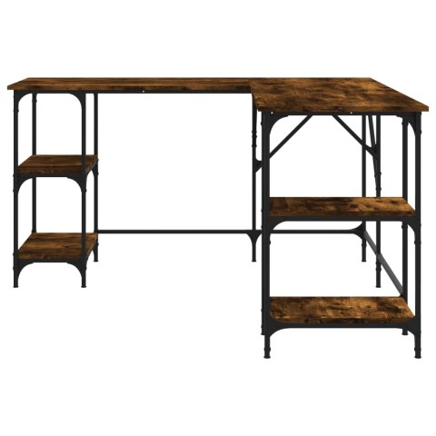 Biurko, przydymiony dąb, 139x139x75 cm, materiał drewnopochodny Lumarko!