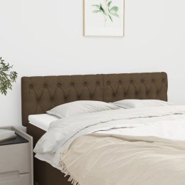 Zagłówki do łóżka, 2 szt, ciemnobrązowe, 72x7x78/88 cm, tkanina Lumarko!