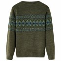 Sweter dziecięcy z dzianiny, khaki, 92 Lumarko!