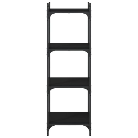 4-poziomowy regał na książki, czarny, 40x30x120 cm Lumarko!