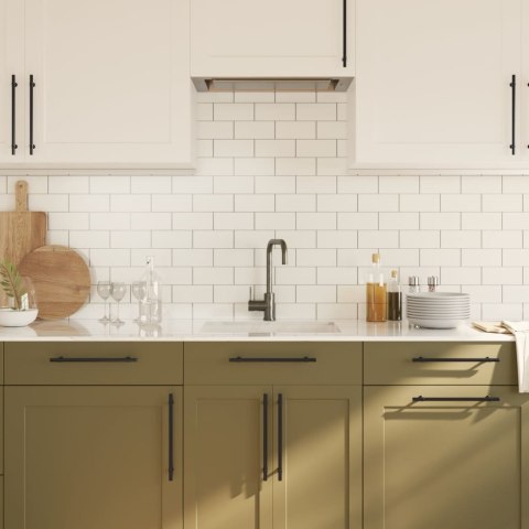 Uchwyty do szafek, 20 szt., czarne, 224 mm, stal nierdzewna Lumarko! Lumarko!