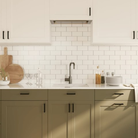 Uchwyty do szafek, 20 szt., czarne, 96 mm, stal nierdzewna Lumarko! Lumarko!