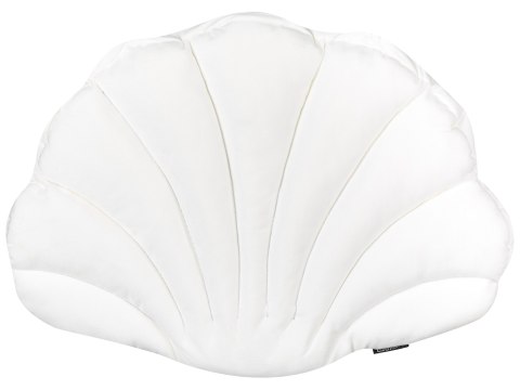 2 poduszki dekoracyjne muszle welurowe 47 x 35 cm białe CONSOLIDA