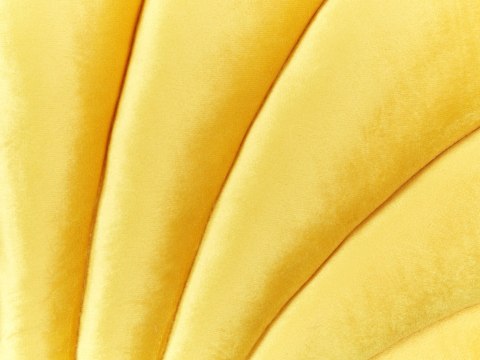 2 poduszki dekoracyjne muszle welurowe 47 x 35 cm żółte CONSOLIDA