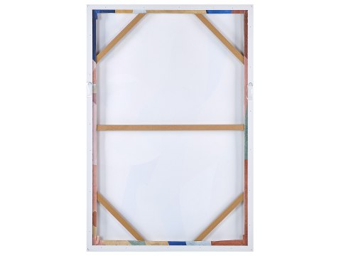 Obraz na płótnie w ramie abstrakcyjny 63 x 93 cm wielokolorowy BITETTO