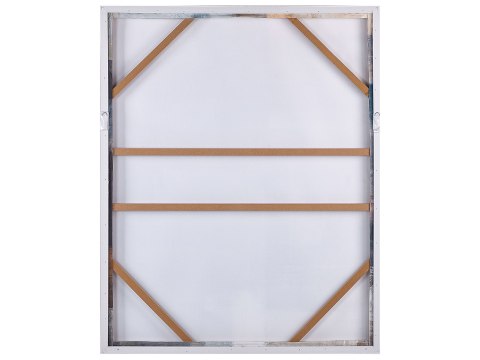 Obraz na płótnie w ramie abstrakcyjny 83 x 103 cm wielokolorowy PULSANO