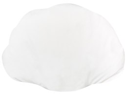 Poduszka dekoracyjna muszla welurowa 47 x 35 cm biała CONSOLIDA Lumarko!