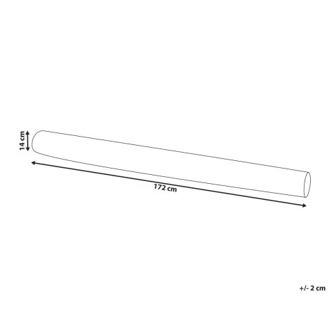 Poduszka dekoracyjna teddy 172 x 14 cm jasnobrązowa GLADIOLUS