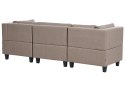 Sofa modułowa 3-osobowa brązowa UNSTAD Lumarko!