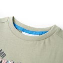 Koszulka dziecięca z krótkimi rękawami, napis Skate, jasne khaki, 104 Lumarko!