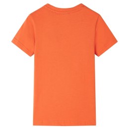 Koszulka dziecięca z nadrukiem żyrafy, jaskrawy pomarańcz, 104 Lumarko!