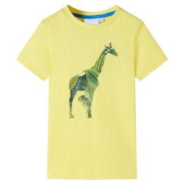 Koszulka dziecięca z nadrukiem żyrafy, żółta, 116 Lumarko! Lumarko!