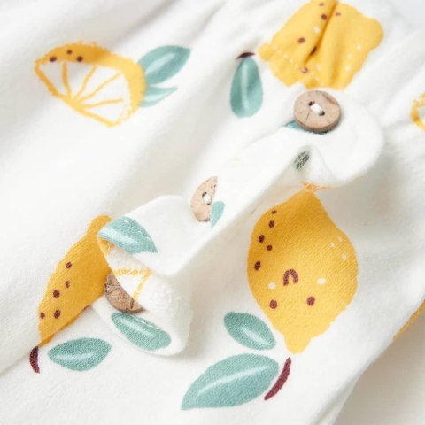 Szorty dziecięce z nadrukiem w cytryny, ecru, 92 Lumarko! #