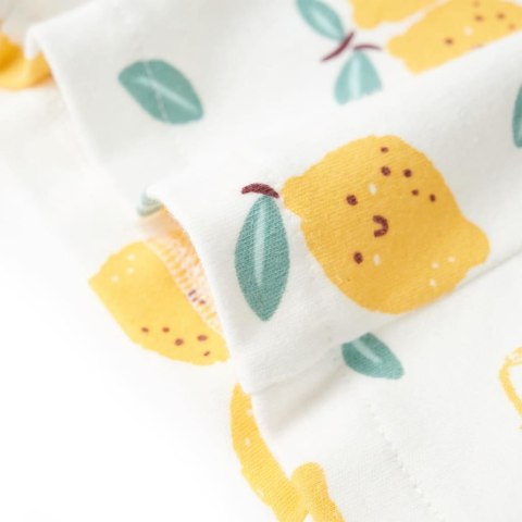 Szorty dziecięce z nadrukiem w cytryny, ecru, 92 Lumarko! #