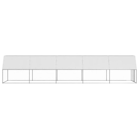 Klatka zewnętrzna dla kurcząt, 2x10x2 m, stal galwanizowana Lumarko!
