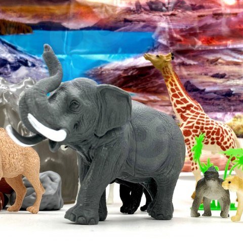 WOOPIE Zestaw Figurki Zwierzęta Safari 34 szt. Lumarko!