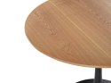 Stół do jadalni okrągły ⌀ 90 cm jasne drewno z czarnym BOCA Lumarko!
