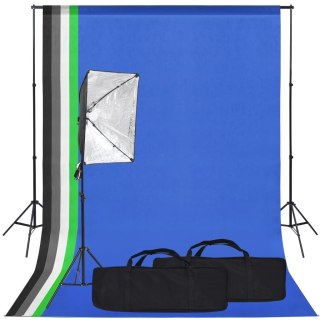 Zestaw studyjny z lampą softbox i tłem Lumarko!