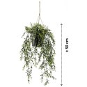 Sztuczny krzew bukszpanu, zwisający, w doniczce, 50 cm Lumarko