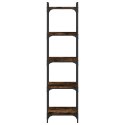 5-poziomowy regał na książki, przydymiony dąb, 40x30x154 cm Lumarko!
