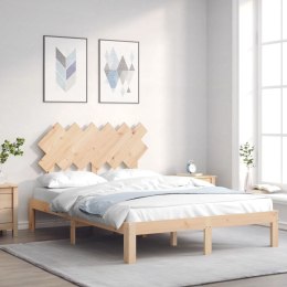 Rama łóżka z wezgłowiem, 120x200 cm, lite drewno Lumarko!