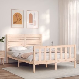 Rama łóżka z wezgłowiem, 120x200 cm, lite drewno Lumarko!