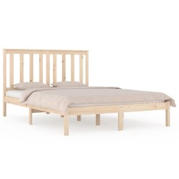 Rama łóżka, lite drewno sosnowe, 135x190 cm, podwójna Lumarko!
