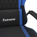 Fotel gamingowy, czarno-niebieski, sztuczna skóra Lumarko!