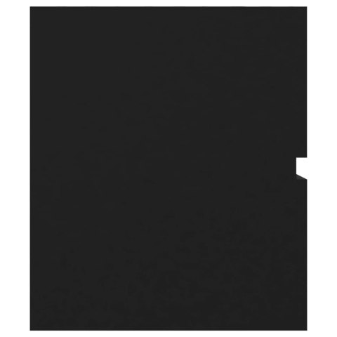 Szafka z wbudowaną umywalką, czarna, płyta wiórowa Lumarko!