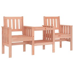 2-osobowa ławka ogrodowa ze stolikiem, lite drewno daglezjowe