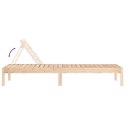 Leżaki, 2 szt., 199,5x60x74 cm, drewno sosnowe