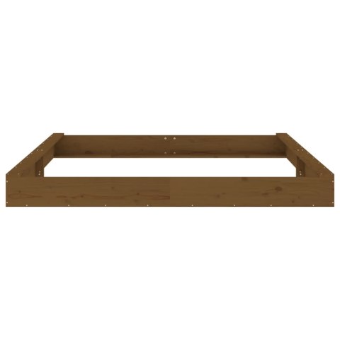 Piaskownica z siedziskami, miodowa, kwadratowa, drewno sosnowe Lumarko!