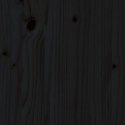 Leżaki, 2 szt., czarne, 199,5x60x74 cm, drewno sosnowe
